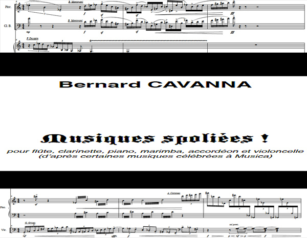 12Musiques Spoliées
par Bernard Cavanna
